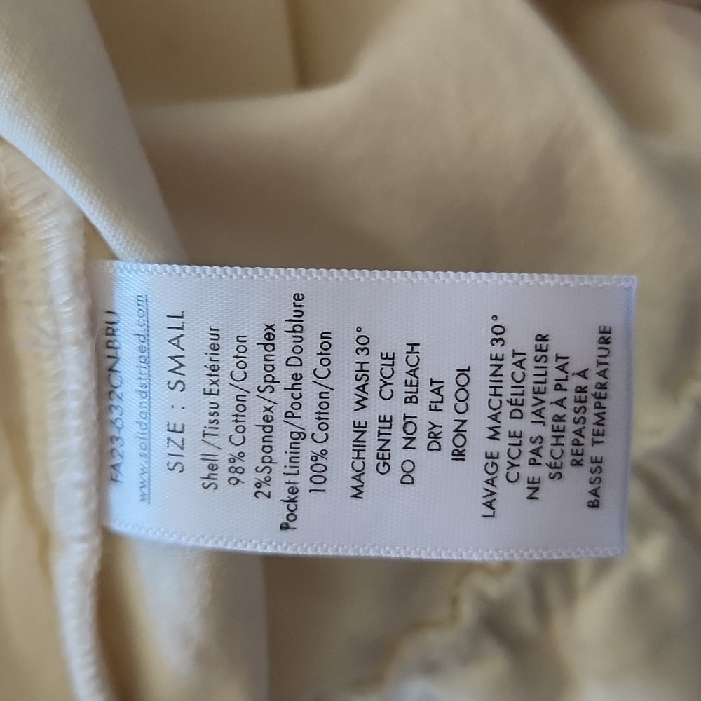 Solid & Striped Ashton Paperbag High Rise Shorts brulee white Sz S Pinup Girl - Picture 5 of 14
